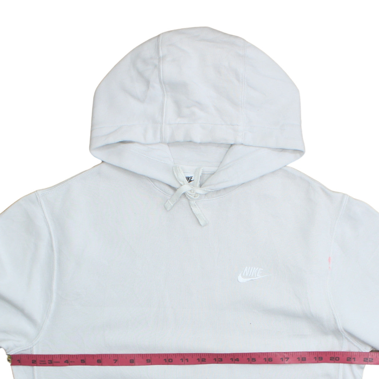 Nike Men's White Pullover Hoodie Small Regular Fit Fleece