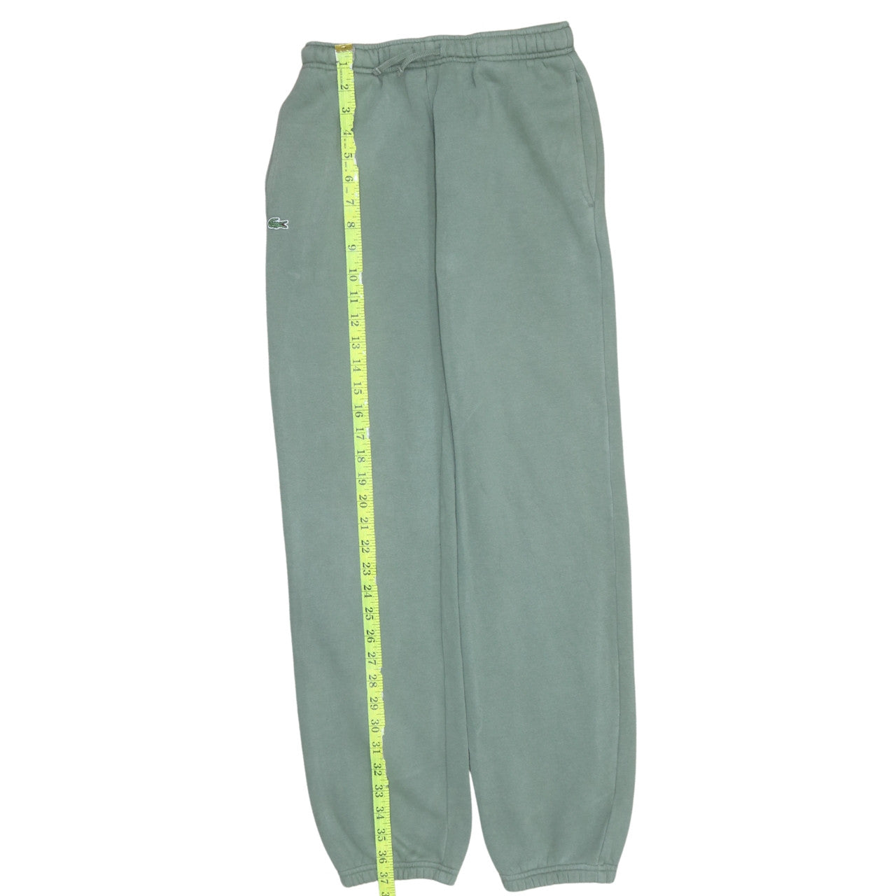 Lacoste Girls Green Jogger Sweatpants Size 14 164cm Cotton Blend Activewear