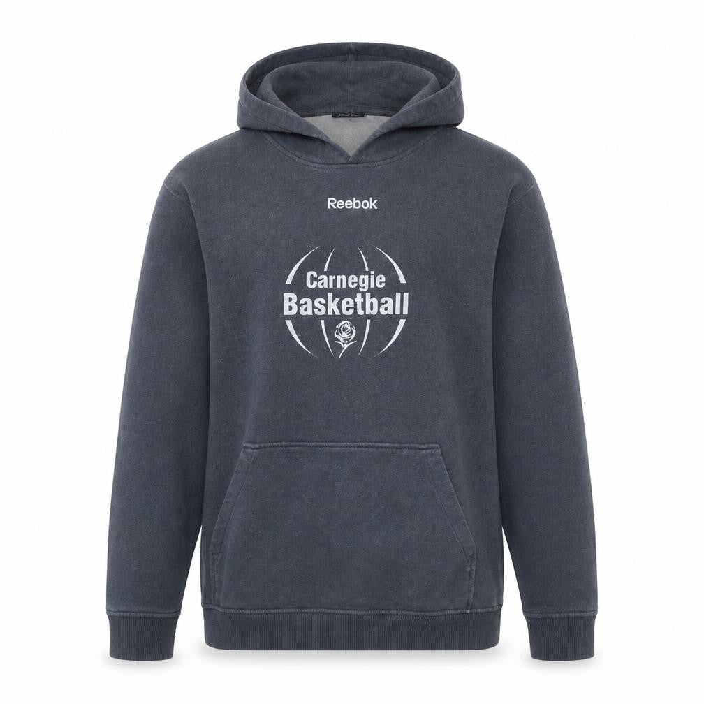 Reebok Men Grey XL Pullover Hoodie Sports Basketball Fleece