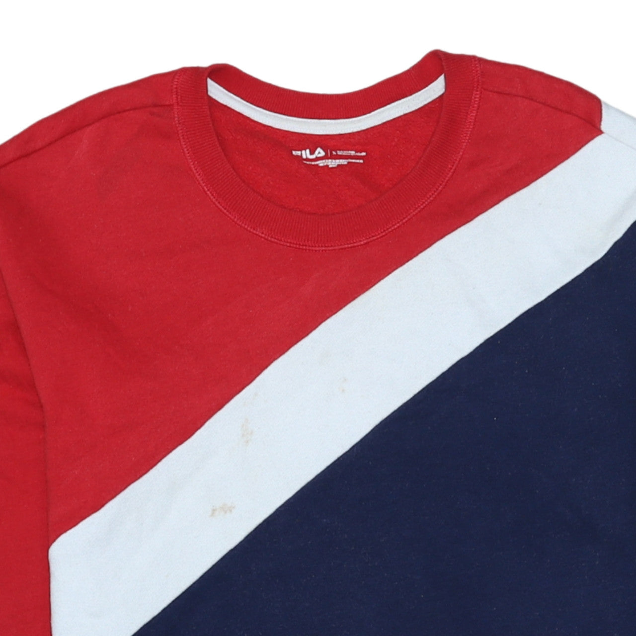 FILA Men's Multicoloured Crew Neck Sweatshirt Size S Regular Fit