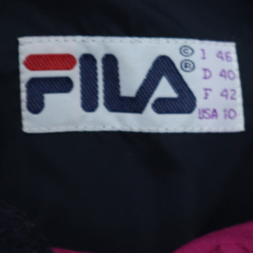 FILA Womens Navy Blue Mid-Length Hooded Parka Jacket Size 12