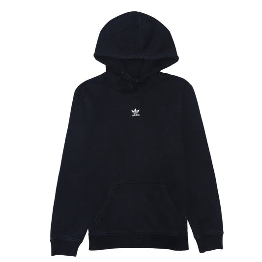 Adidas Womens Black Size 8 Pullover Hoodie Sweatshirt