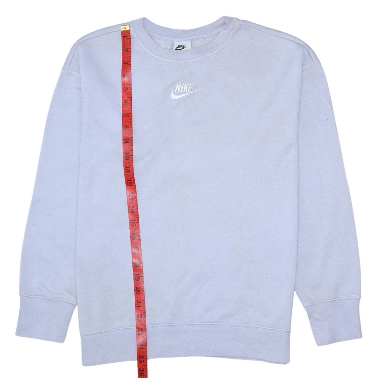 Nike Girls Purple XL Fleece Pullover Sweatshirt Crew Neck Logo Top