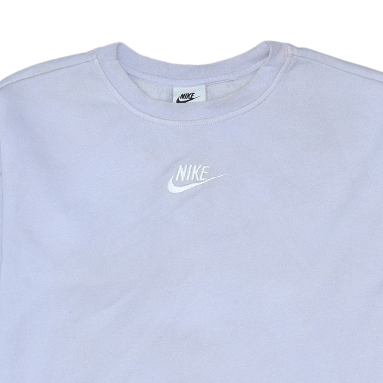 Nike Girls Purple XL Fleece Pullover Sweatshirt Crew Neck Logo Top