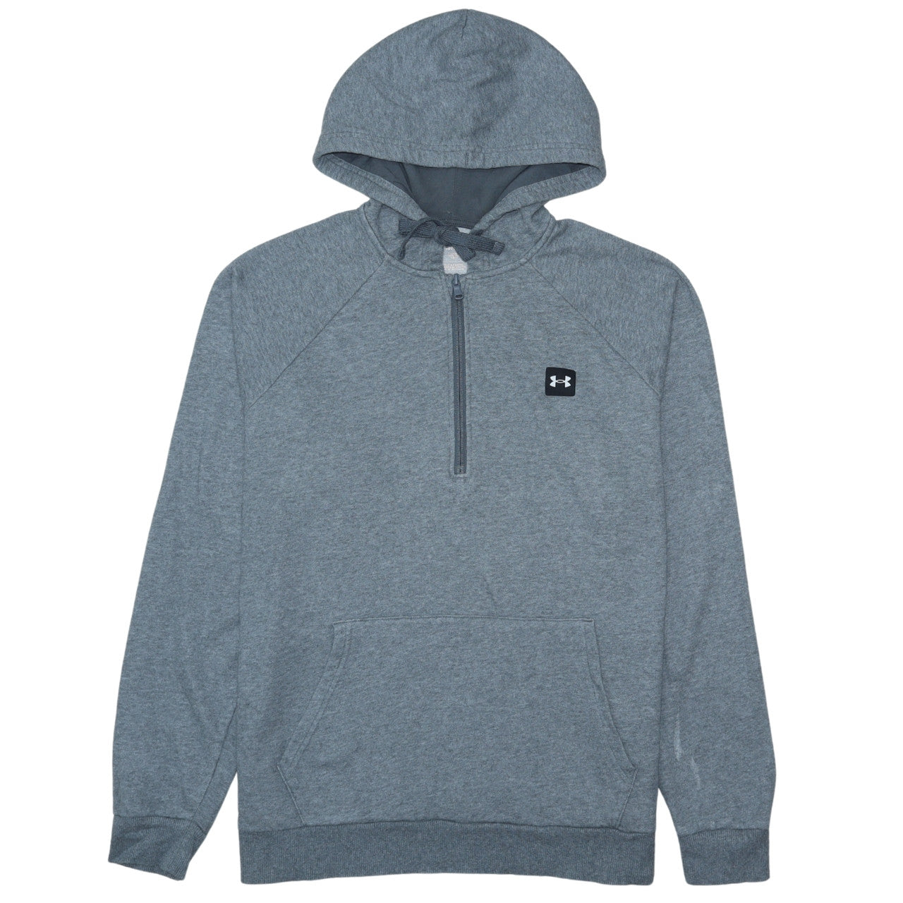 Under Armour Mens Grey 1/2 Zip Hoodie Size L Lightweight Sportswear
