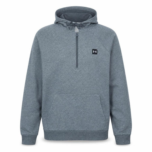 Under Armour Mens Grey 1/2 Zip Hoodie Size L Lightweight Sportswear