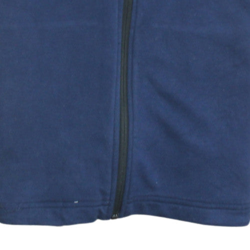 Nike Boys Blue Full Zip Hooded Short Sleeve Basketball Hoodie L 14-15 Yrs