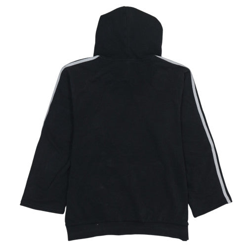 Adidas Men Black Pullover Hoodie M Logo Sports Fleece Sweatshirt