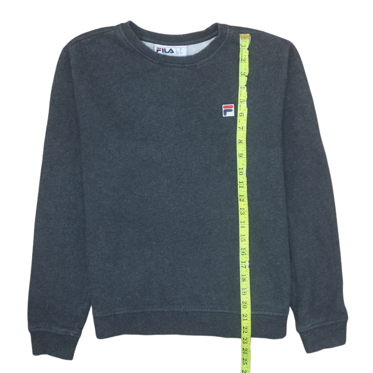 Fila Men's Grey Crew Neck Pullover Sweatshirt Size M