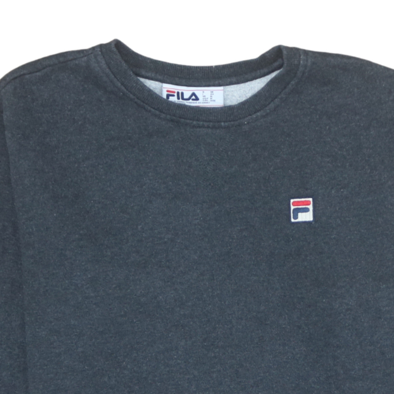 Fila Men's Grey Crew Neck Pullover Sweatshirt Size M