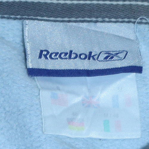 Reebok Mens Blue Crew Neck Fleece Sweatshirt L Regular Fit