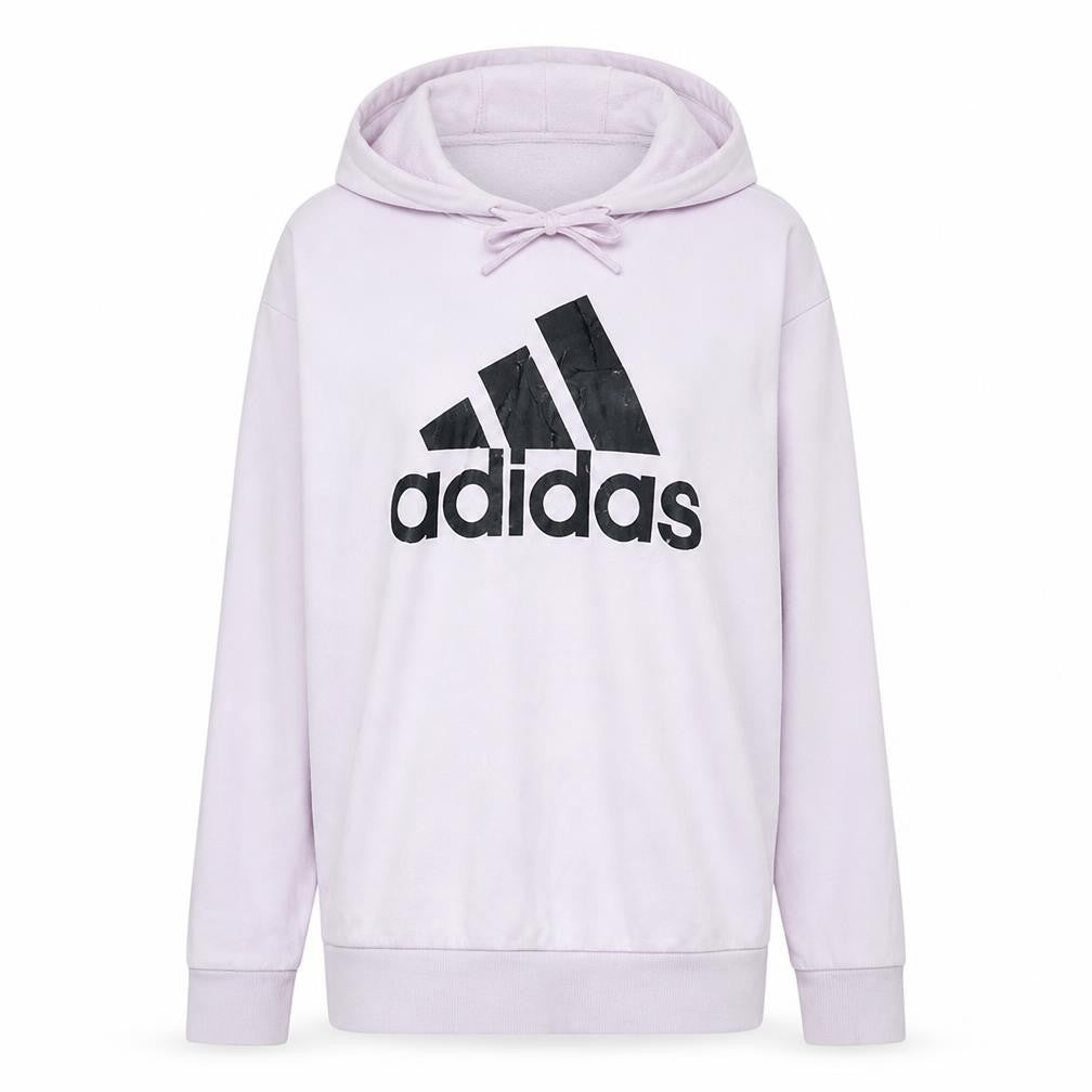 Adidas Women's Pink Hooded Pullover Sweatshirt Size 12-14