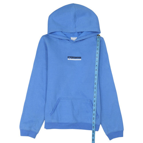 Columbia Women’s Blue Pullover Hoodie Size L Cotton Blend Fleece