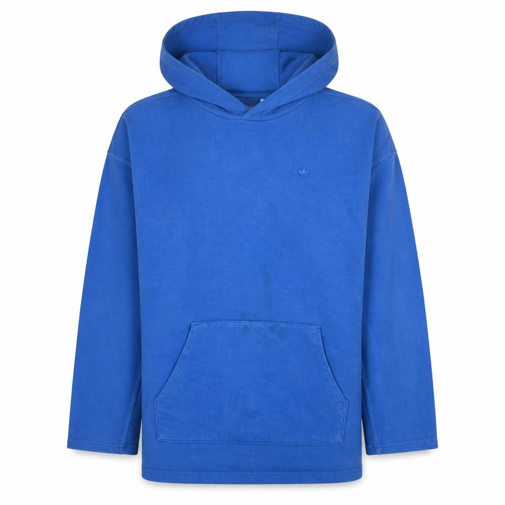 Adidas Men Blue Pullover Hoodie Size L Regular Fleece