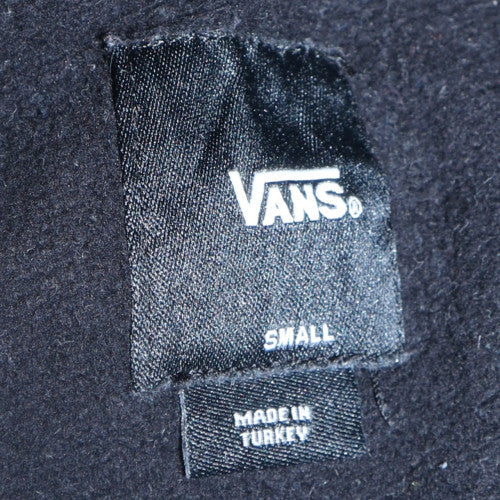 Vans Mens Black Pullover Hoodie Small Skate Logo Fleece Sweatshirt