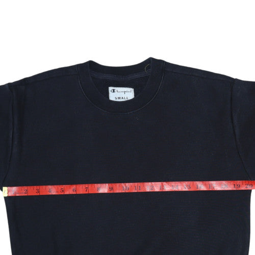 Champion Women's Black Small Pullover Sweatshirt Organic Cotton