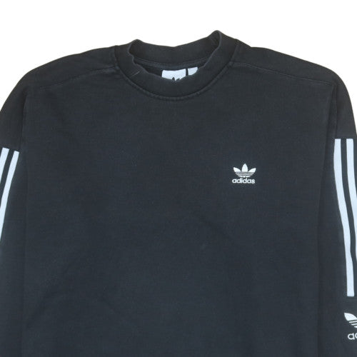 Adidas Men's Black L Crew Neck Pullover Sweatshirt
