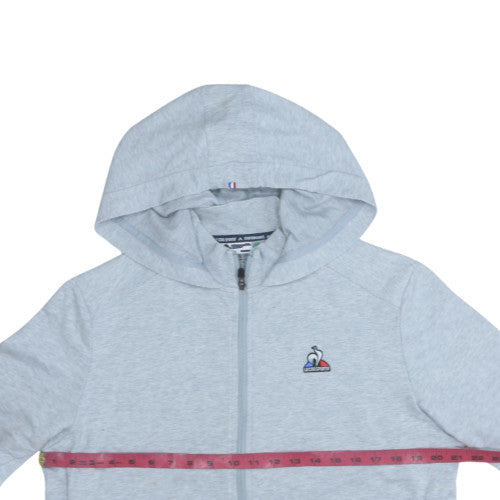 Le Coq Sportif Men's Grey Full Zip Hoodie XL Cotton Blend Performance