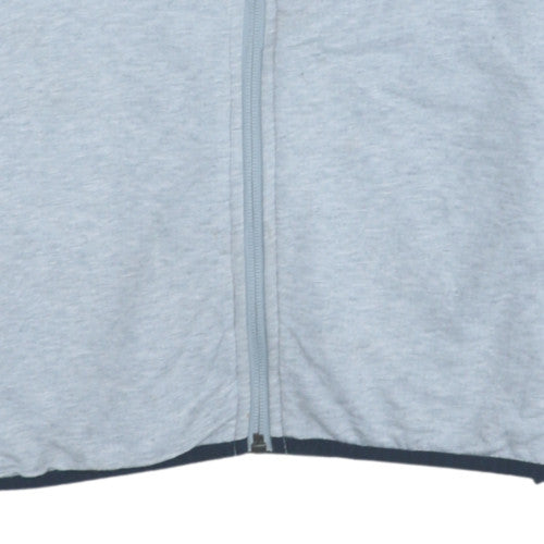 Le Coq Sportif Men's Grey Full Zip Hoodie XL Cotton Blend Performance