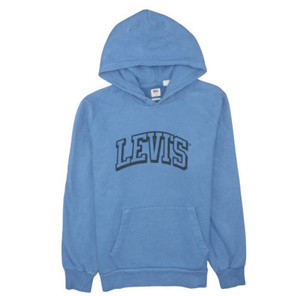 Levi's Men's Blue Pullover Hoodie M Regular Fit Fleece Sweatshirt