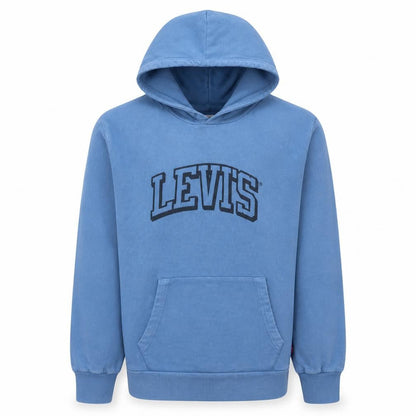Levi's Men's Blue Pullover Hoodie M Regular Fit Fleece Sweatshirt