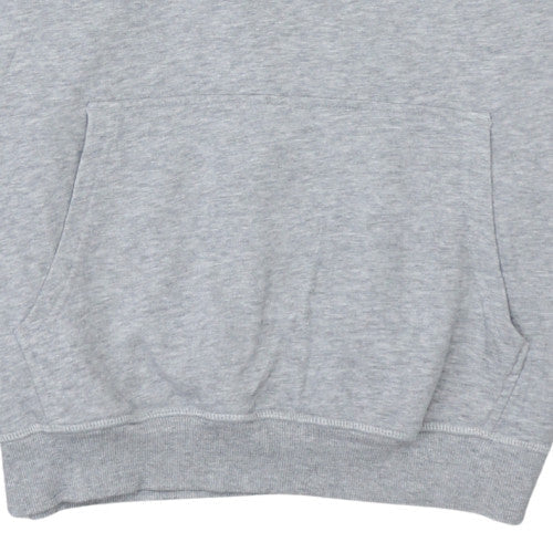 Fila Men's Grey Pullover Hoodie Medium Cotton Blend Sportswear