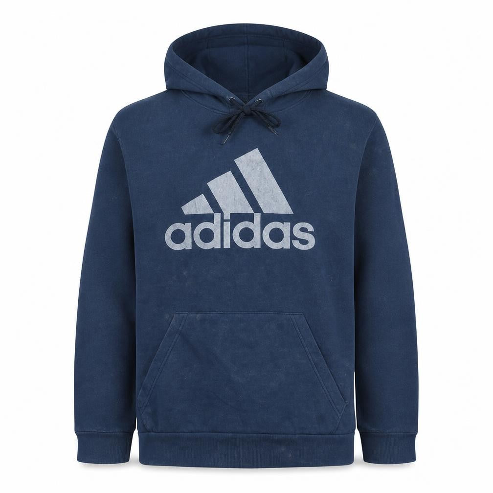 Adidas Mens Blue Pullover Hoodie L Golf Fleece Sportswear