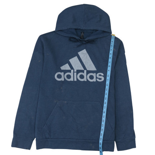 Adidas Mens Blue Pullover Hoodie L Golf Fleece Sportswear