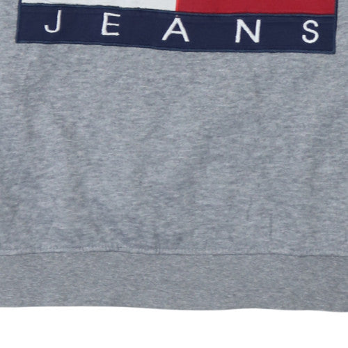 Tommy Hilfiger Womens Grey Crew Neck Pullover Sweatshirt Size S