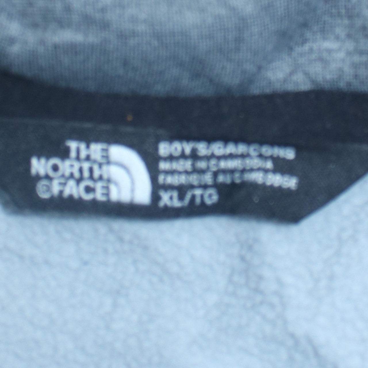 The North Face Boys Grey XL Pullover Fleece Quarter Zip Sweatshirt