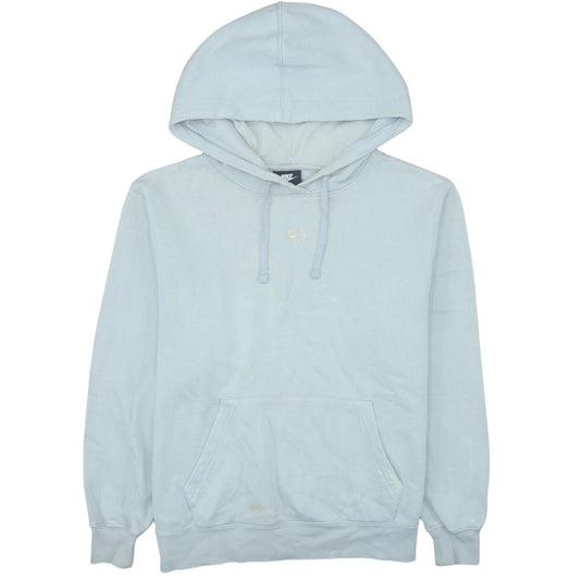 Nike Womens Light Blue Pullover Hoodie Size M Loose Fit