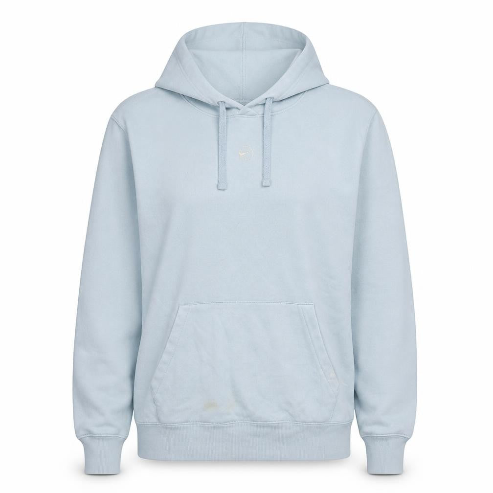 Nike Womens Light Blue Pullover Hoodie Size M Loose Fit
