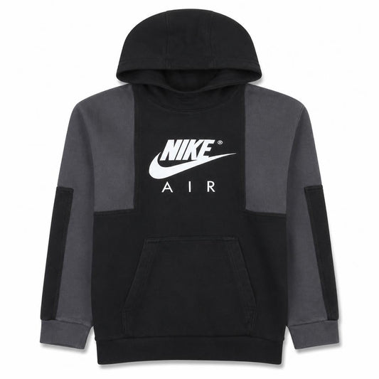 Nike Boys Black & Grey Pullover Hoodie XL (158-170cm) Fleece Logo Sweatshirt