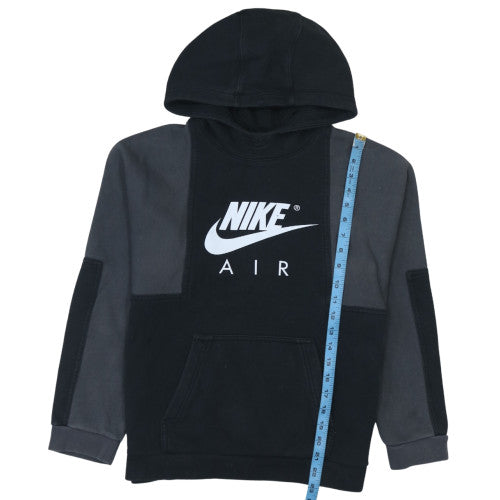 Nike Boys Black & Grey Pullover Hoodie XL (158-170cm) Fleece Logo Sweatshirt