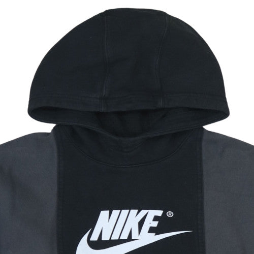 Nike Boys Black & Grey Pullover Hoodie XL (158-170cm) Fleece Logo Sweatshirt