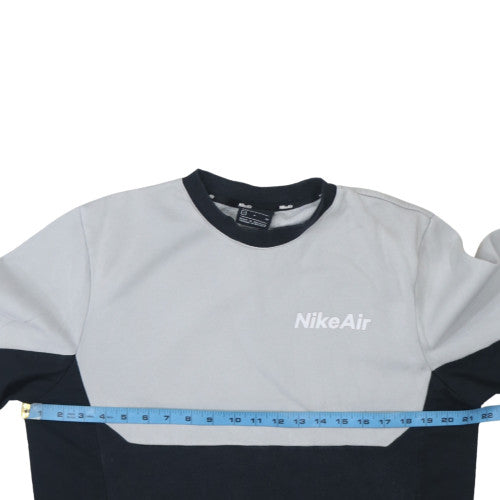 Nike Air Men's Grey Pullover Sweatshirt Small Regular Fit Sportswear