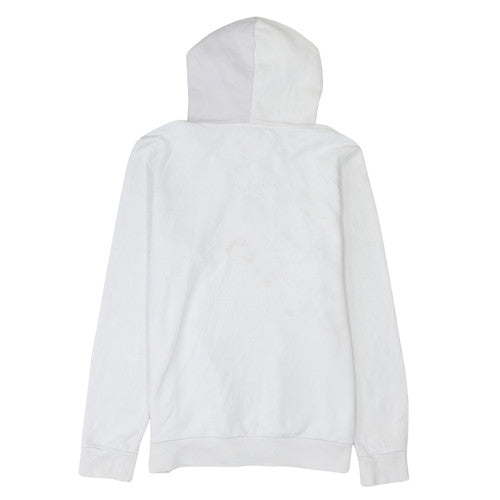 Puma Men’s White Pullover Hoodie Size L Cotton Blend Regular Fit