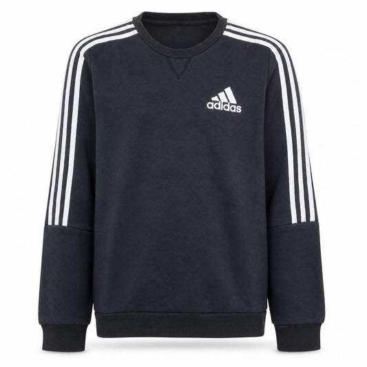 Adidas Mens Black Medium Sweatshirt Crew Neck Pullover Classic Logo