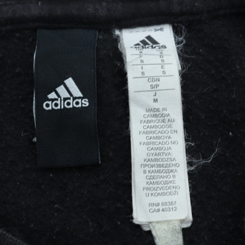 Adidas Mens Black Medium Sweatshirt Crew Neck Pullover Classic Logo