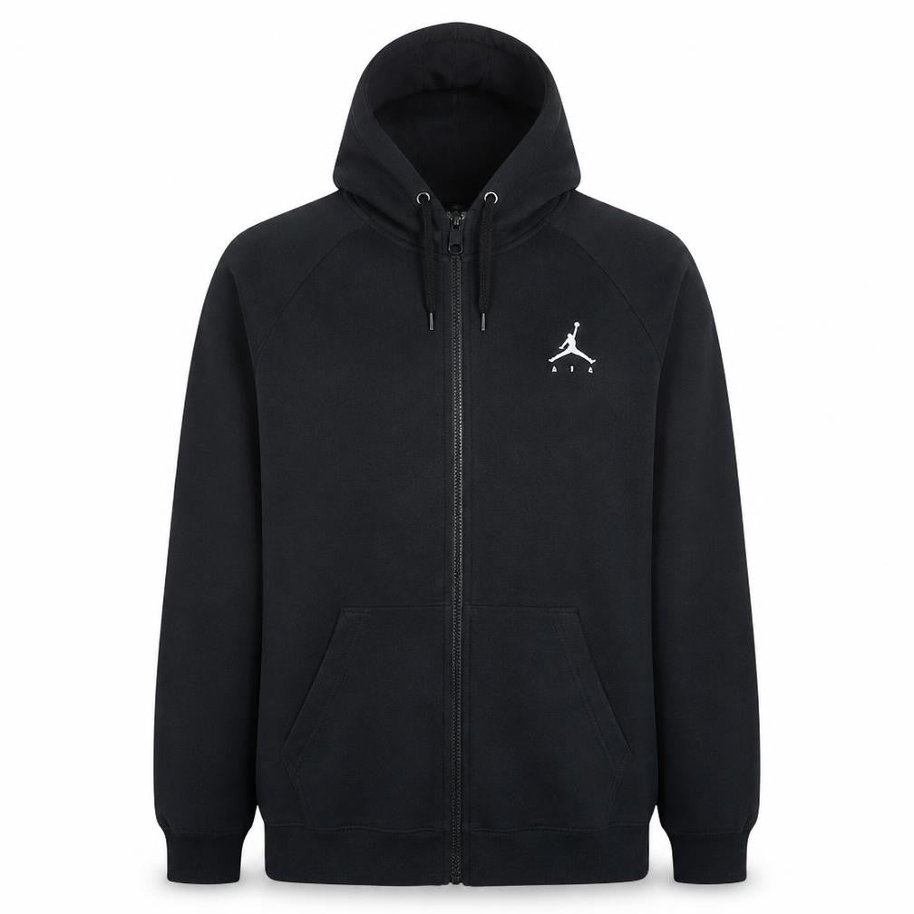 Jordan Mens Black Full Zip Hoodie Medium Fleece Sportswear