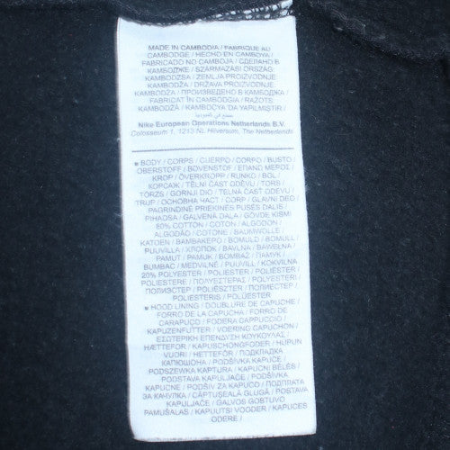 Jordan Mens Black Full Zip Hoodie Medium Fleece Sportswear