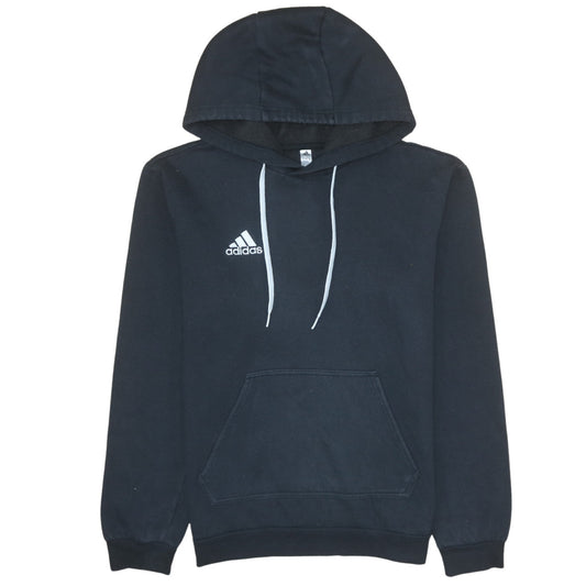 Adidas Men's Black Pullover Hoodie Size M Fleece Logo Sportswear