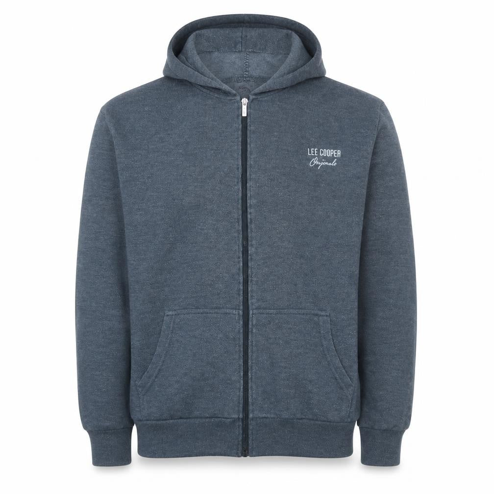 Lee Cooper Men's Blue Full Zip Hoodie Size M Regular Fit