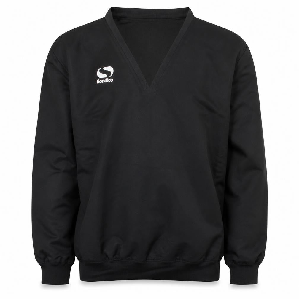 Sondico Men's Black Long Sleeve Pullover Sweatshirt L V-Neck