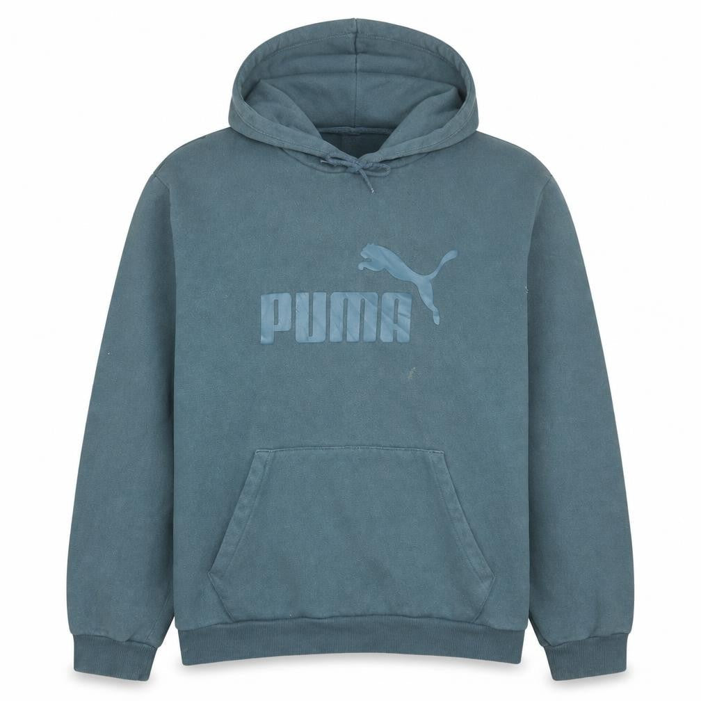 Puma Men's Blue XL Pullover Hoodie with Logo Graphic