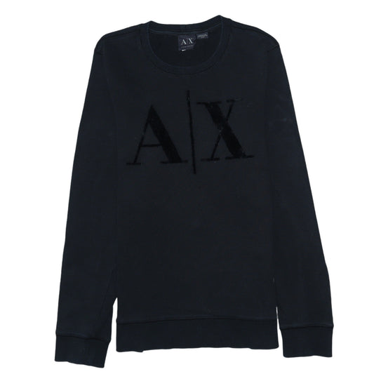 Armani Exchange Men's Black XS Pullover Logo Sweatshirt
