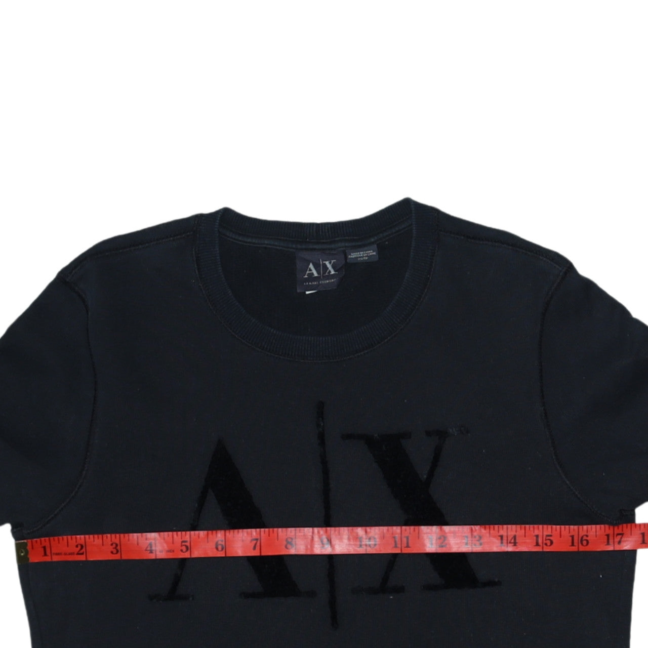 Armani Exchange Men's Black XS Pullover Logo Sweatshirt