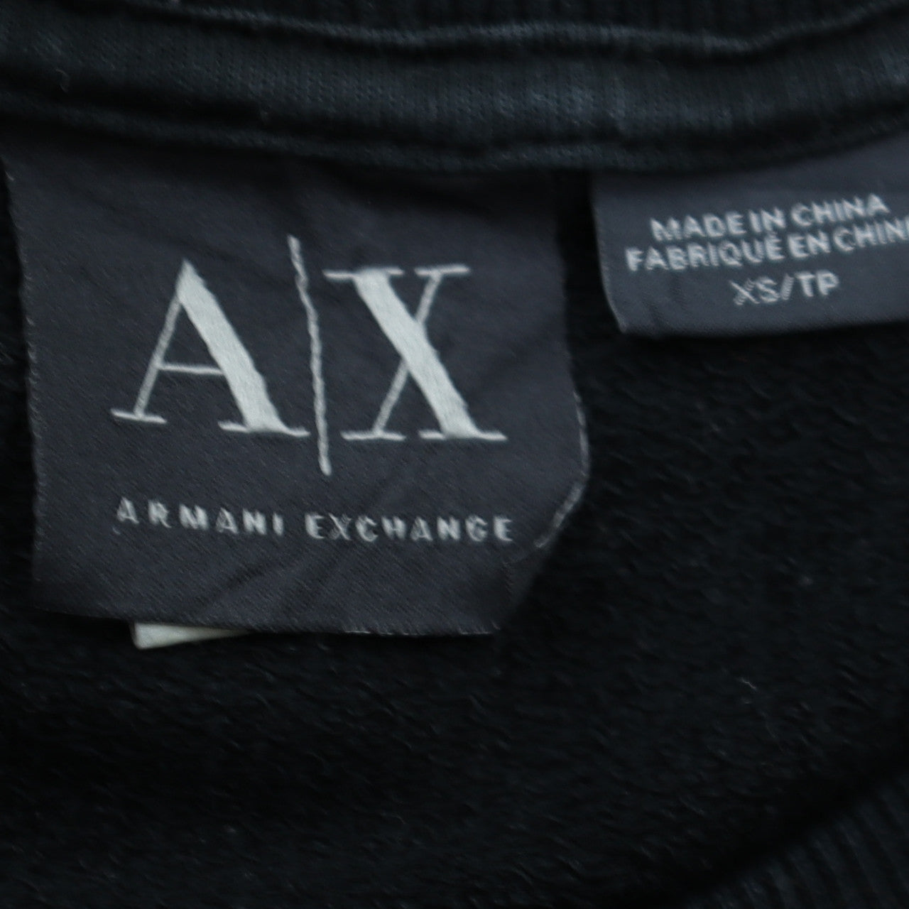 Armani Exchange Men's Black XS Pullover Logo Sweatshirt