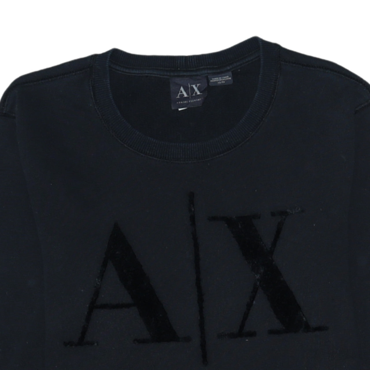 Armani Exchange Men's Black XS Pullover Logo Sweatshirt