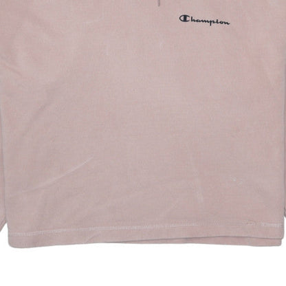 Champion Women’s Pink Small Pullover Hoodie with Logo Print